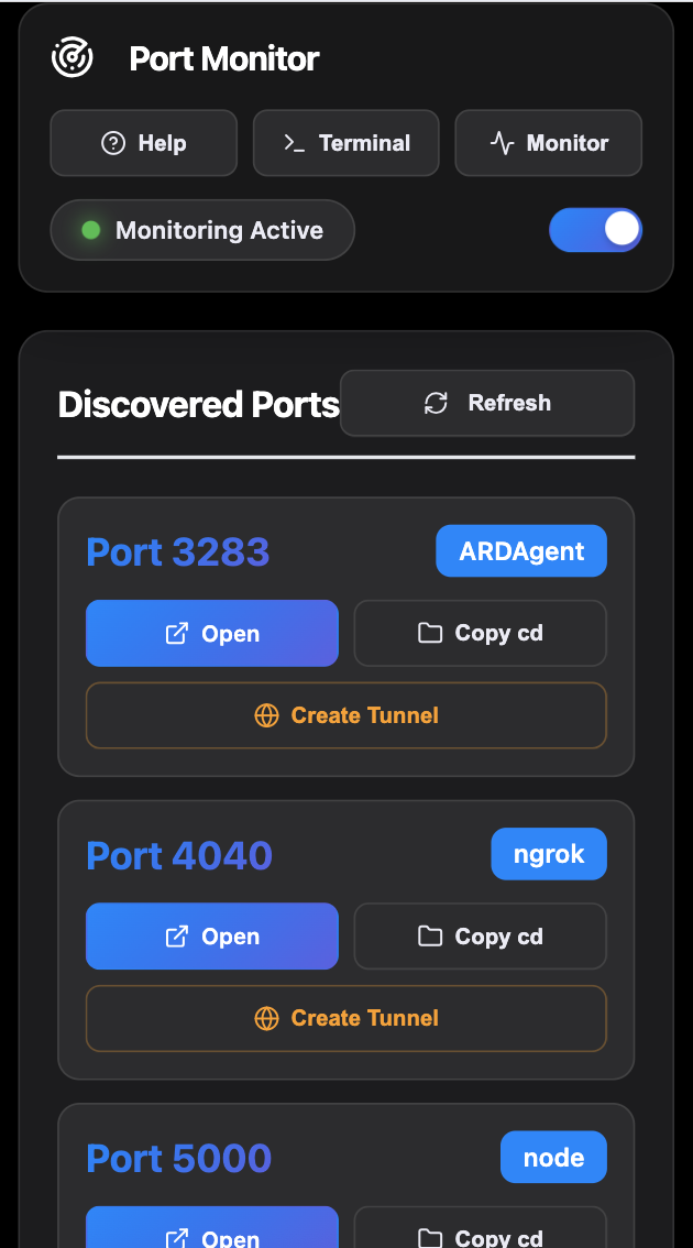 Port Monitor Mobile